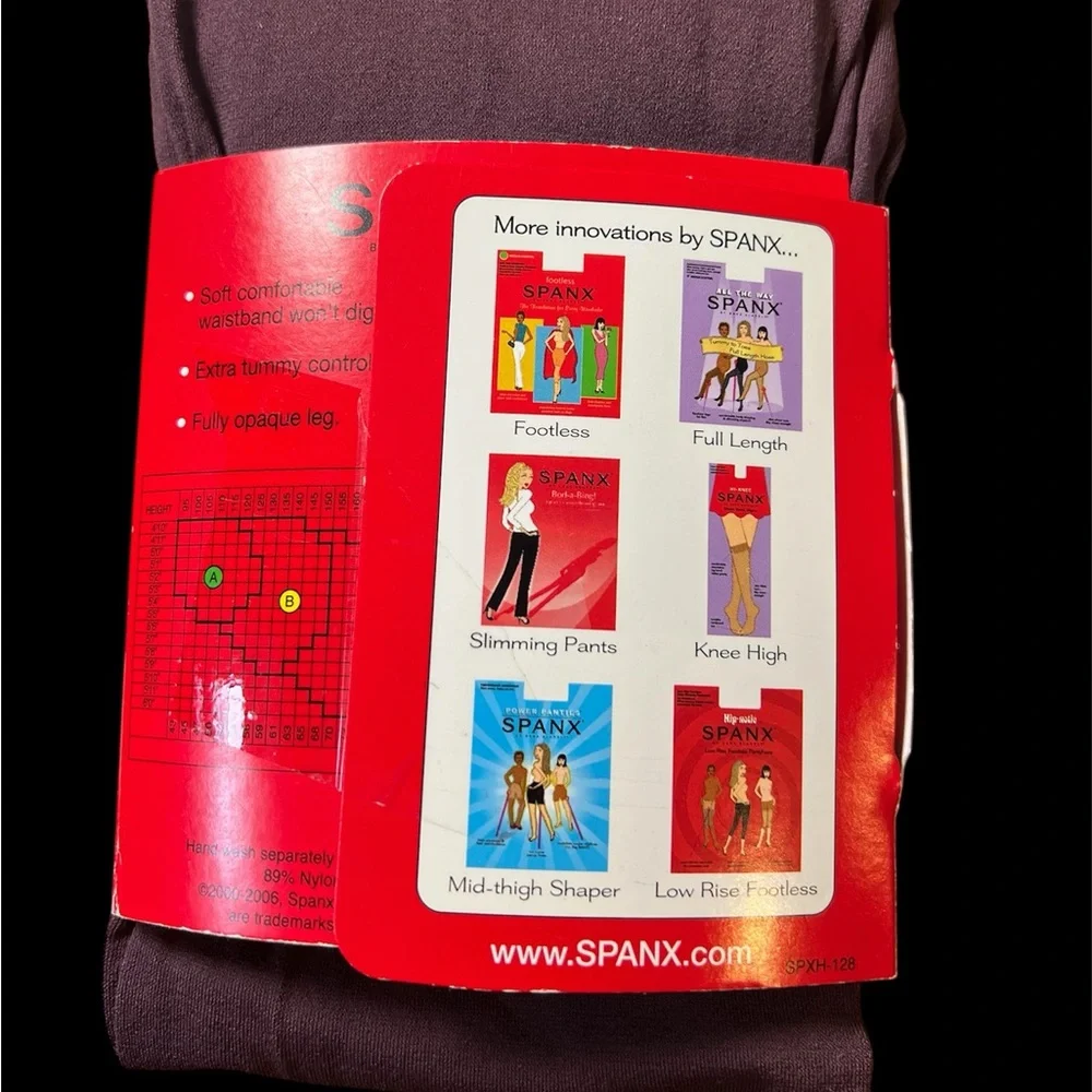 Spanx Tight-End‎ Tights Body Shaping Tights Size B : Plum - New (Opened Box)